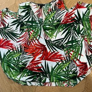 2x Tropical INC International Concepts Cold Shoulder Blouse & Poshfest Swag!